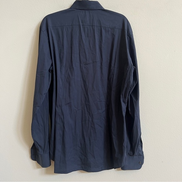 PRADA NAVY BLUE BUTTON DOWN SHIRT - Picture 4 of 4